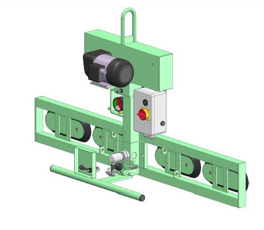 VA103S zuiger met opgebouwde pomp voor smal en lang glas.