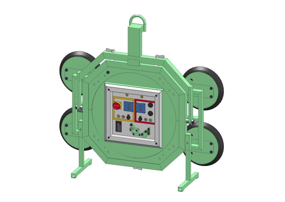 VA117, accuzuiger, dubbel systeem, 600 kg, voor kleine ruimtes
