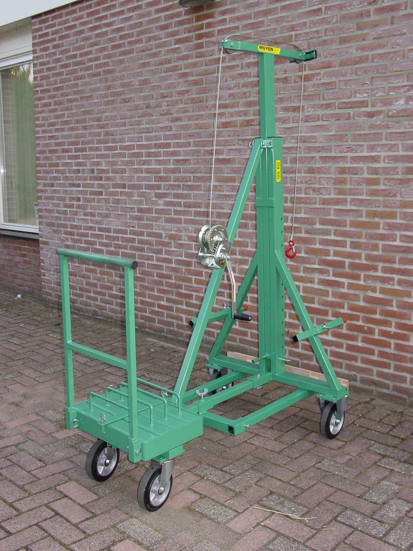 va123 uitschuifbare hijswagen 150 kg