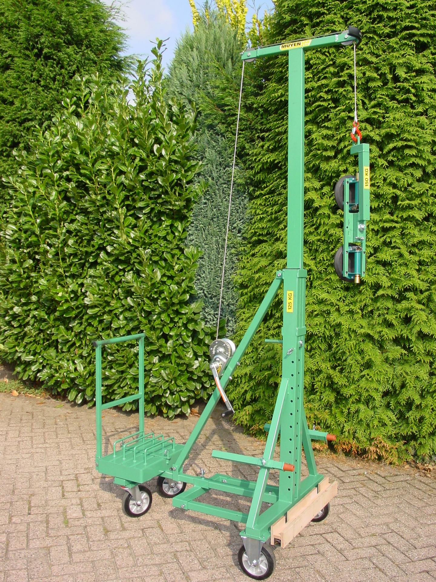 va123 uitschuifbare hijswagen 150 kg