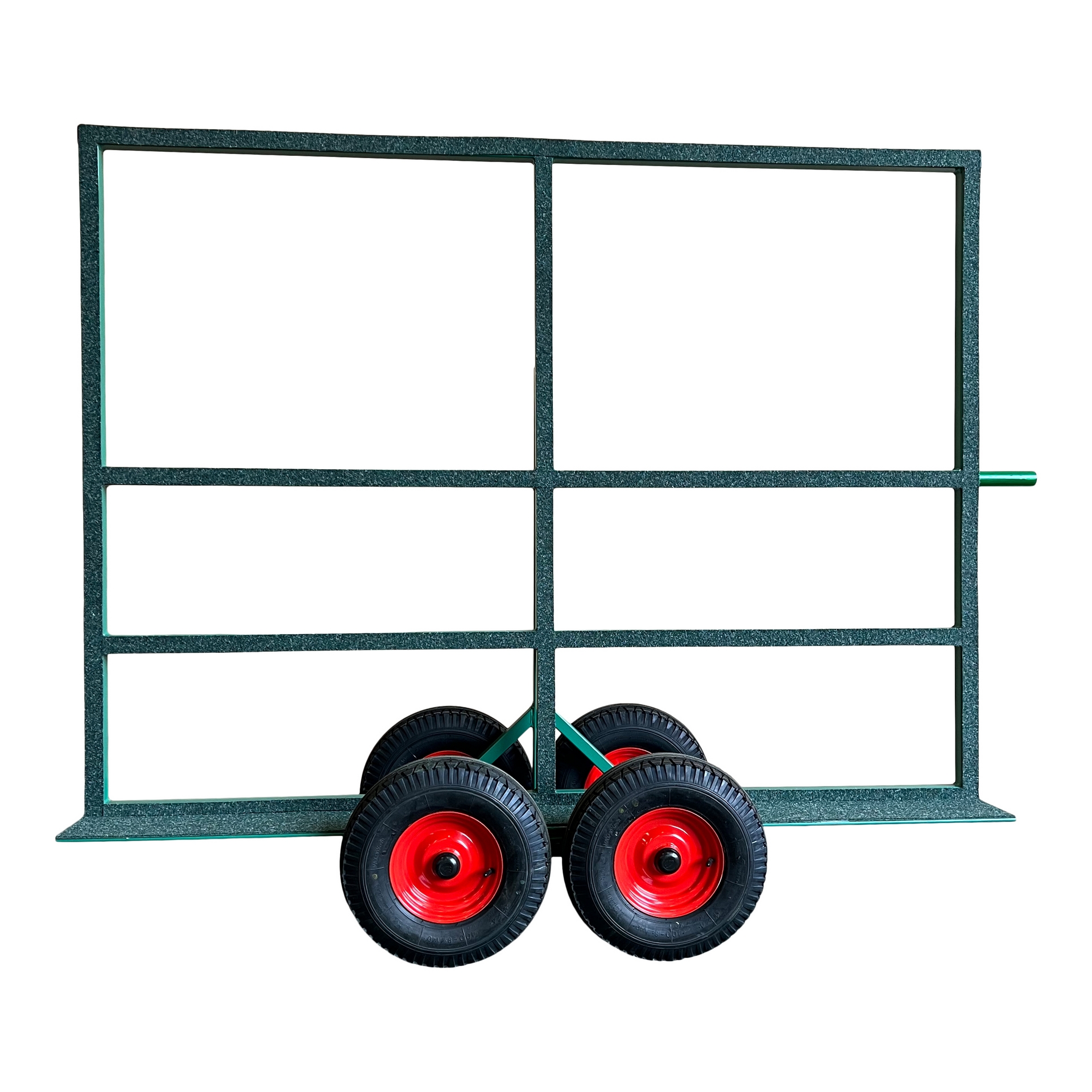 W103B eenmanswagen, stalen glaskar met dubbele wielen tot 500 kg