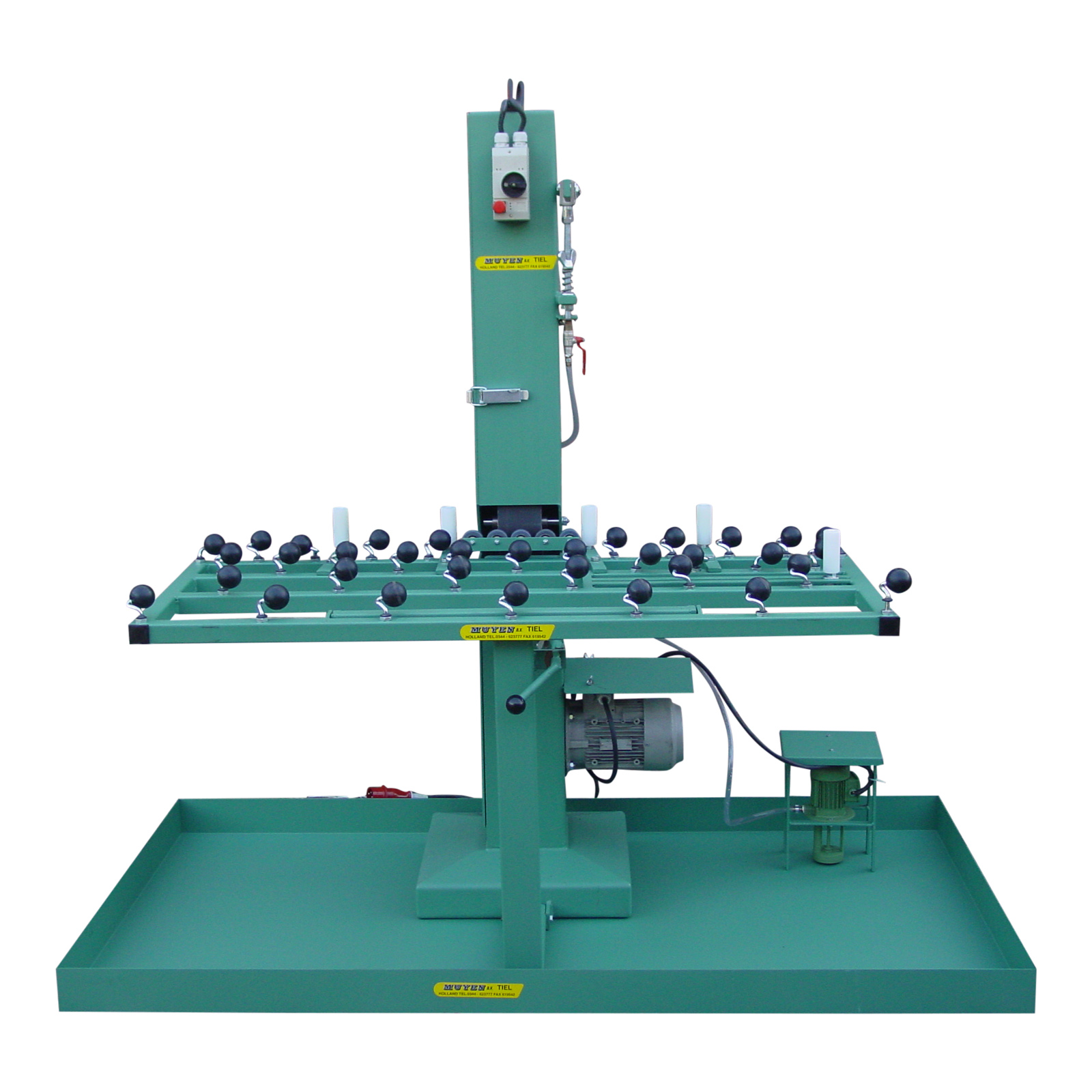 BS402, glas slijpmachine met tafel
